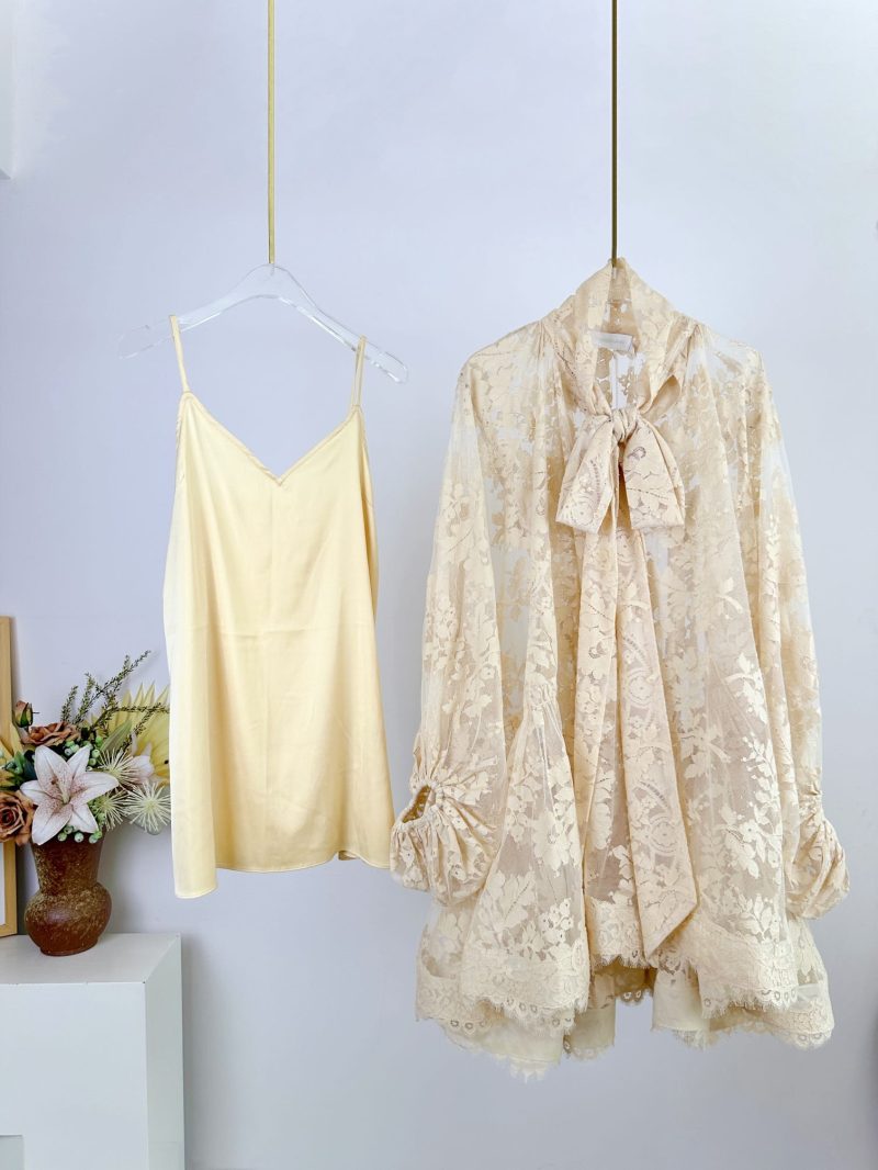 Chestnut Lace Mini Dress - Image 5