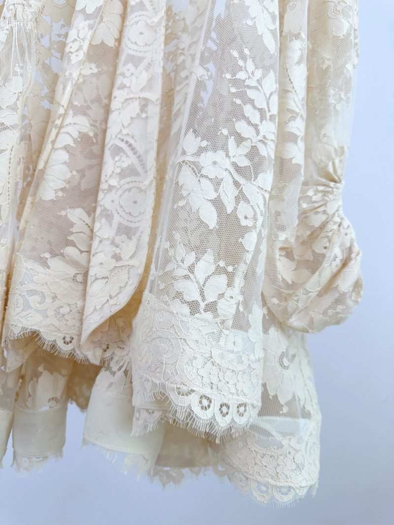 Chestnut Lace Mini Dress - Image 7
