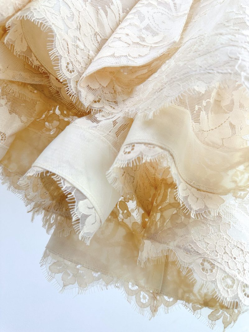 Chestnut Lace Mini Dress - Image 10