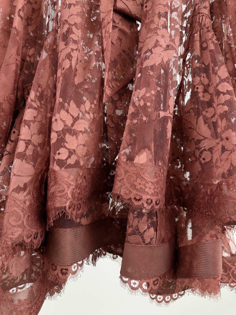 Chestnut Lace Mini Dress - Image 19