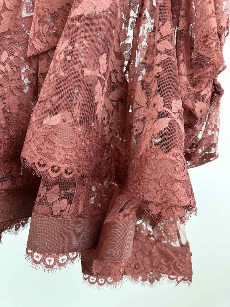 Chestnut Lace Mini Dress - Image 20