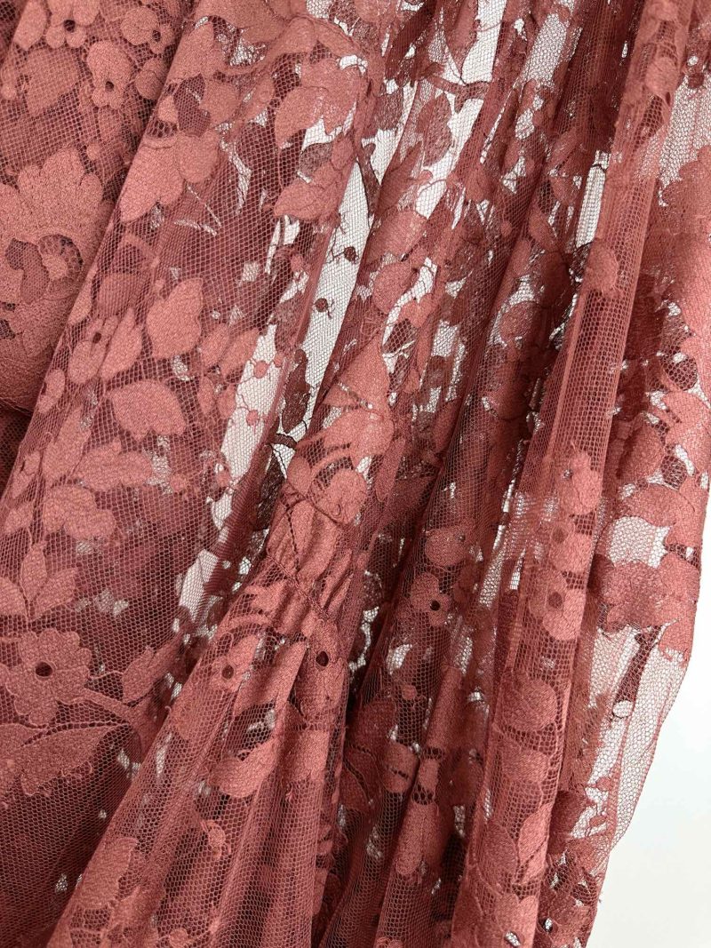 Chestnut Lace Mini Dress - Image 22