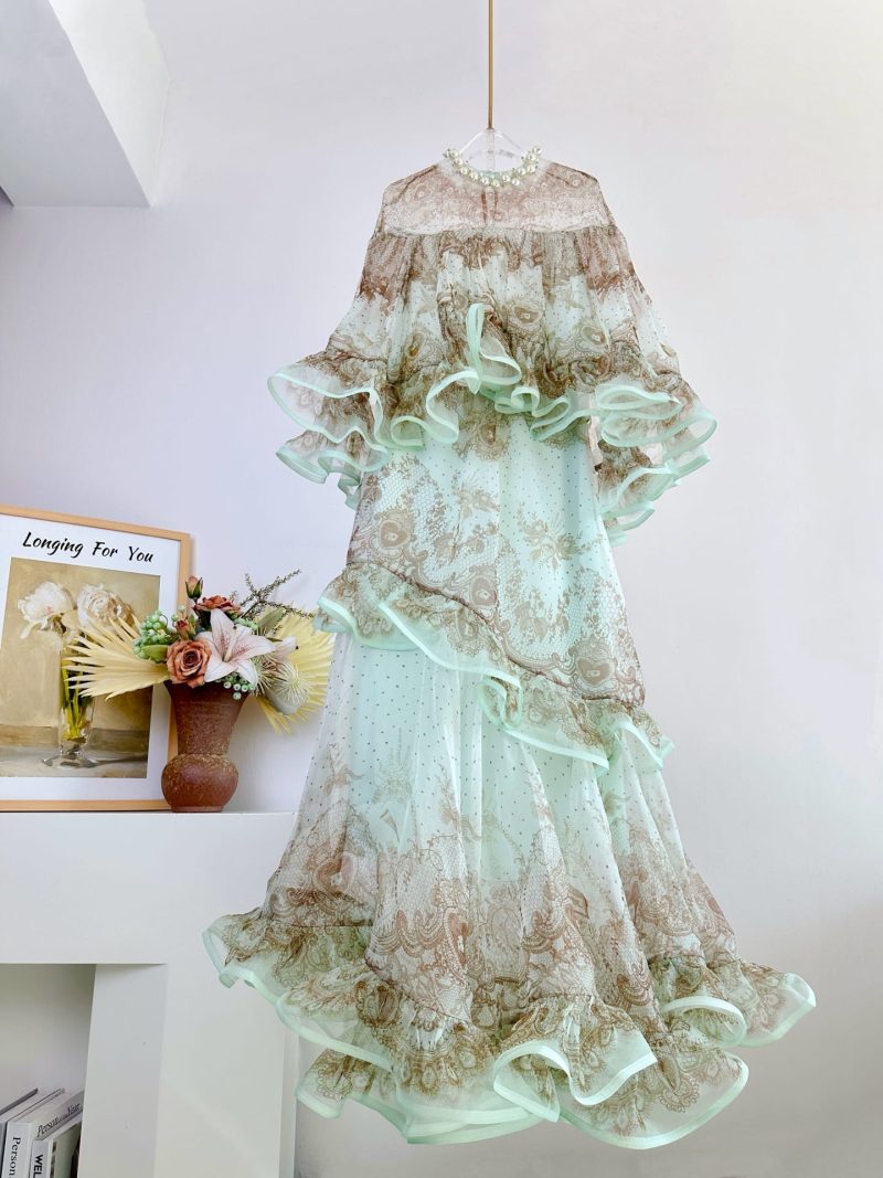 Mint Lace Print Set - Image 8
