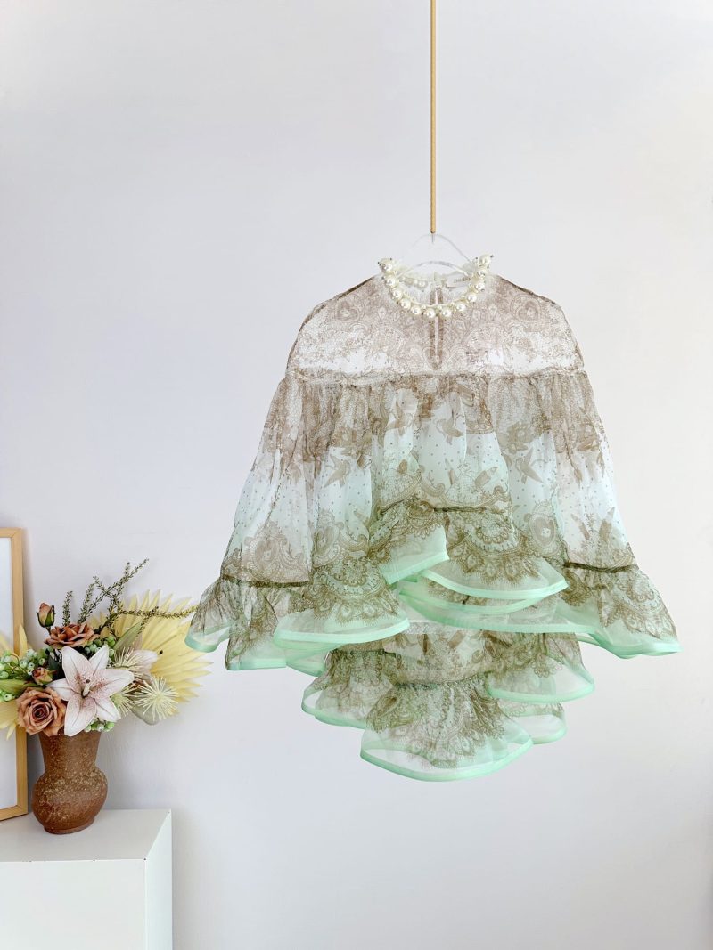 Mint Lace Print Set - Image 7