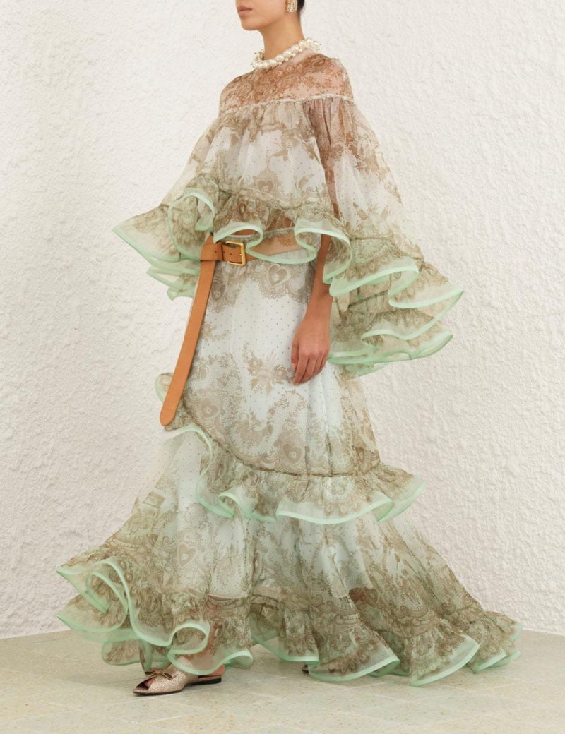 Mint Lace Print Set - Image 2