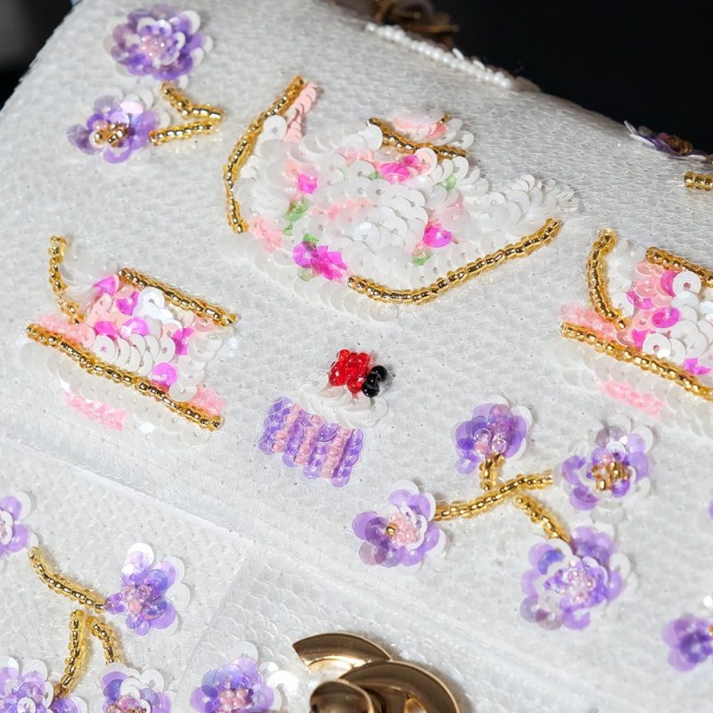 Embroidered Sequins CC Bag - Image 8