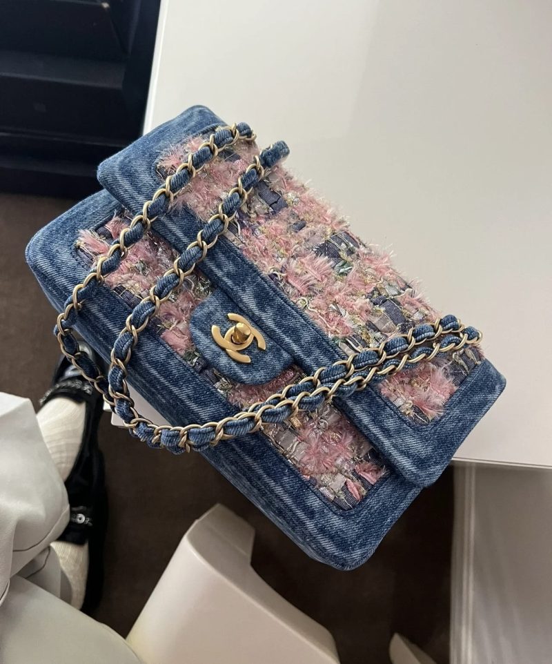 Denim Medium Classic Double Flap - Image 9