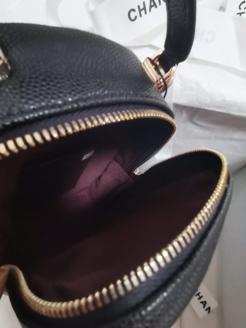 Mini CC Quilted Caviar Leather backpack - Image 7