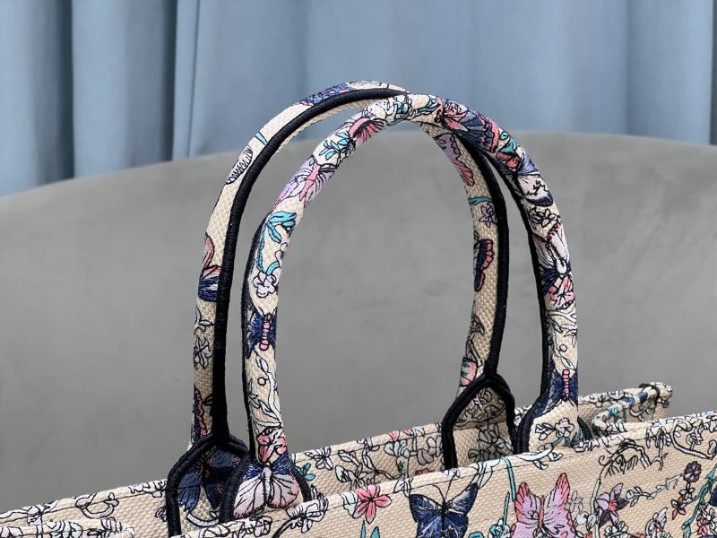 Medium Dior Book Tote Blue Butterfly - Image 6