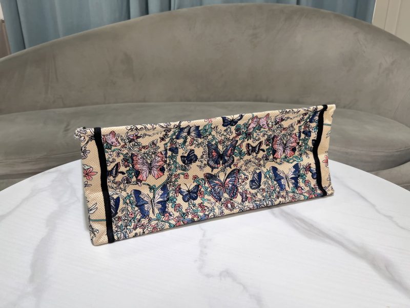 Medium Dior Book Tote Blue Butterfly - Image 7
