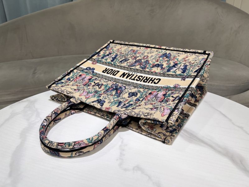 Medium Dior Book Tote Blue Butterfly - Image 8