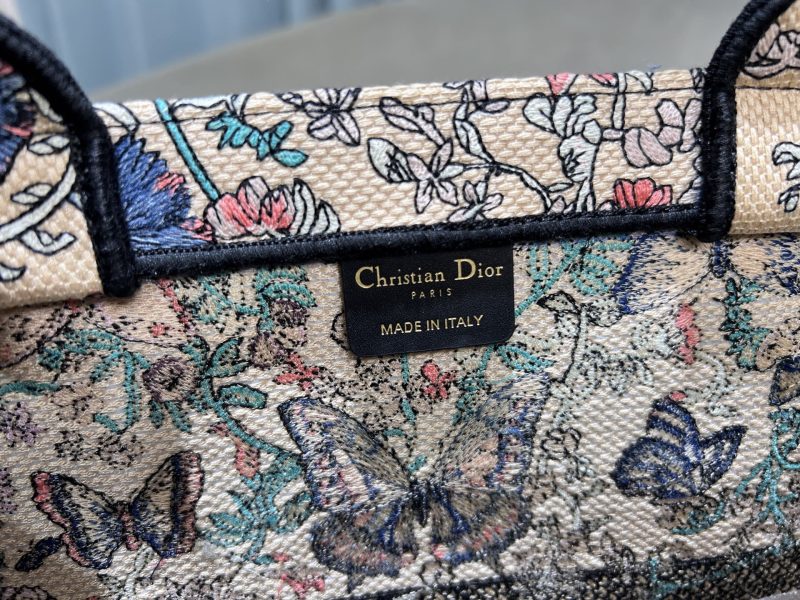 Medium Dior Book Tote Blue Butterfly - Image 10